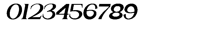 Gentano Athiroen  Serif Black Expanded Slanted Font OTHER CHARS
