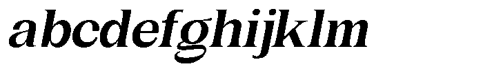 Gentano Athiroen  Serif Black Expanded Slanted FONT