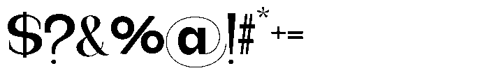Gentano Athiroen  Serif Black Expanded Font OTHER CHARS
