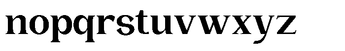 Gentano Athiroen  Serif Black Expanded Font LOWERCASE