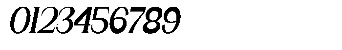 Gentano Athiroen  Serif Black Extra Condensed Slanted Font OTHER CHARS