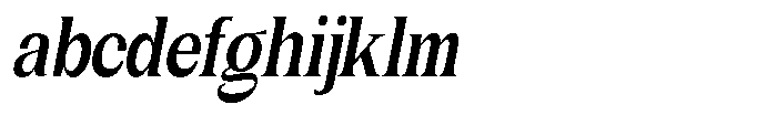 Gentano Athiroen  Serif Black Extra Condensed Slanted FONT