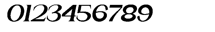 Gentano Athiroen  Serif Black Extra Expanded Slanted Font OTHER CHARS