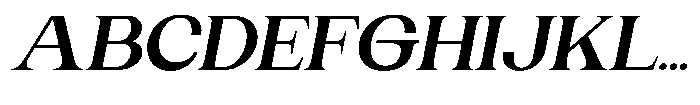 Gentano Athiroen  Serif Black Extra Expanded Slanted Font UPPERCASE