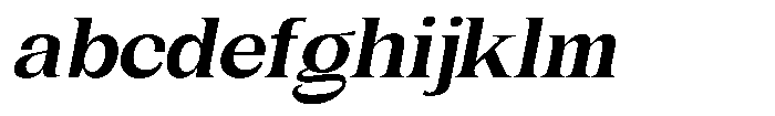 Gentano Athiroen  Serif Black Extra Expanded Slanted FONT