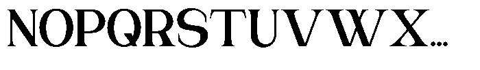 Gentano Athiroen  Serif Black Semi Condensed Font UPPERCASE