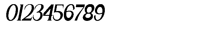Gentano Athiroen  Serif Black Ultra Condensed Slanted Font OTHER CHARS