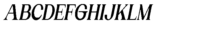 Gentano Athiroen  Serif Black Ultra Condensed Slanted Font UPPERCASE