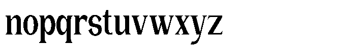Gentano Athiroen  Serif Black Ultra Condensed Font LOWERCASE
