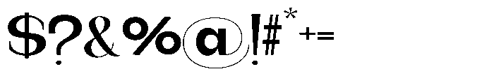 Gentano Athiroen  Serif Black Ultra Expanded Font OTHER CHARS