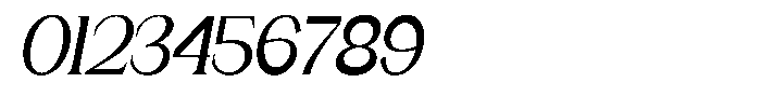 Gentano Athiroen  Serif Bold Condensed Slanted Font OTHER CHARS