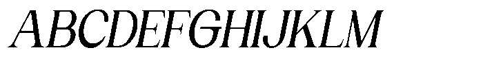 Gentano Athiroen  Serif Bold Condensed Slanted Font UPPERCASE