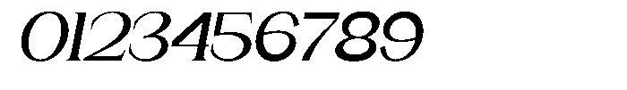 Gentano Athiroen  Serif Bold Expanded Slanted Font OTHER CHARS