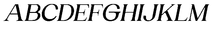 Gentano Athiroen  Serif Bold Expanded Slanted Font UPPERCASE