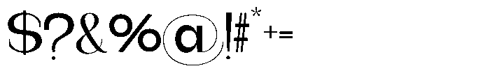 Gentano Athiroen  Serif Bold Expanded Font OTHER CHARS