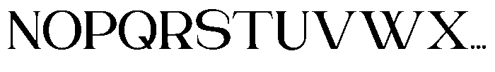 Gentano Athiroen  Serif Bold Expanded Font UPPERCASE