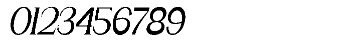 Gentano Athiroen  Serif Bold Extra Condensed Slanted Font OTHER CHARS