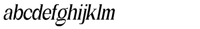 Gentano Athiroen  Serif Bold Extra Condensed Slanted FONT