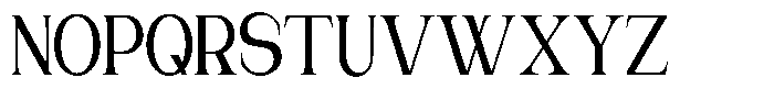 Gentano Athiroen  Serif Bold Extra Condensed Font UPPERCASE