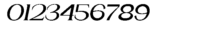 Gentano Athiroen  Serif Bold Extra Expanded Slanted Font OTHER CHARS
