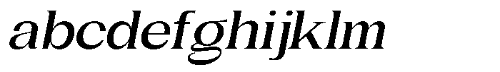Gentano Athiroen  Serif Bold Extra Expanded Slanted FONT