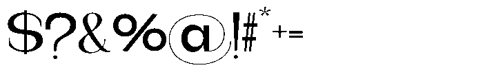 Gentano Athiroen  Serif Bold Extra Expanded Font OTHER CHARS