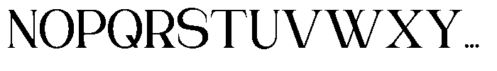 Gentano Athiroen  Serif Bold Semi Condensed Font UPPERCASE