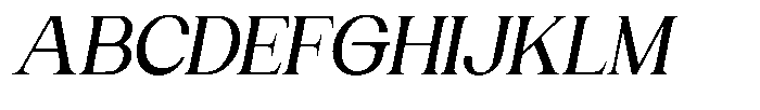 Gentano Athiroen  Serif Bold Semi Expanded Slanted Font UPPERCASE