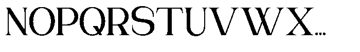 Gentano Athiroen  Serif Bold Semi Expanded Font UPPERCASE