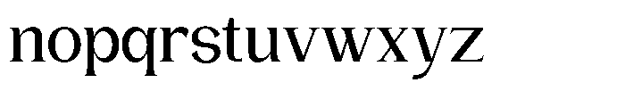 Gentano Athiroen  Serif Bold Semi Expanded Font LOWERCASE