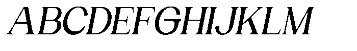 Gentano Athiroen  Serif Bold Slanted Font UPPERCASE