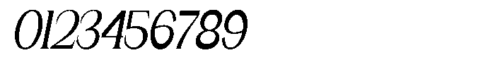 Gentano Athiroen  Serif Bold Ultra Condensed Slanted Font OTHER CHARS