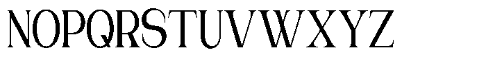 Gentano Athiroen  Serif Bold Ultra Condensed Font UPPERCASE