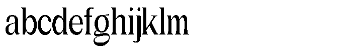 Gentano Athiroen  Serif Bold Ultra Condensed FONT