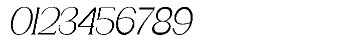 Gentano Athiroen  Serif Condensed Slanted Font OTHER CHARS