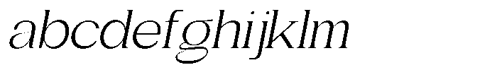 Gentano Athiroen  Serif Expanded Slanted FONT