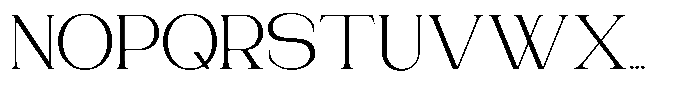 Gentano Athiroen  Serif Expanded Font UPPERCASE