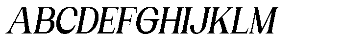 Gentano Athiroen  Serif Extra Bold Condensed Slanted Font UPPERCASE