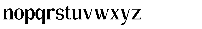 Gentano Athiroen  Serif Extra Bold Condensed Font LOWERCASE