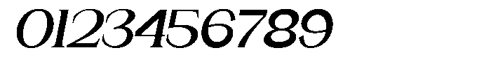 Gentano Athiroen  Serif Extra Bold Expanded Slanted Font OTHER CHARS