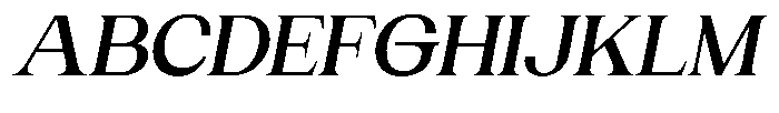 Gentano Athiroen  Serif Extra Bold Expanded Slanted Font UPPERCASE