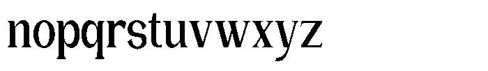 Gentano Athiroen  Serif Extra Bold Extra Condensed Font LOWERCASE