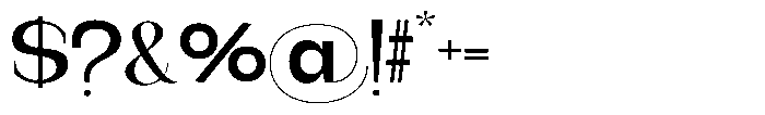 Gentano Athiroen  Serif Extra Bold Extra Expanded Font OTHER CHARS
