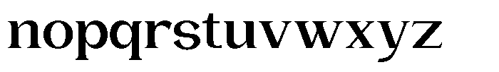Gentano Athiroen  Serif Extra Bold Extra Expanded Font LOWERCASE