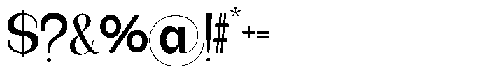 Gentano Athiroen  Serif Extra Bold Semi Condensed Font OTHER CHARS