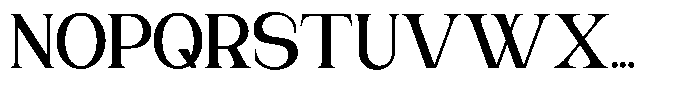 Gentano Athiroen  Serif Extra Bold Semi Condensed Font UPPERCASE