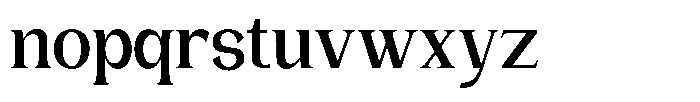 Gentano Athiroen  Serif Extra Bold Semi Condensed Font LOWERCASE