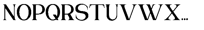 Gentano Athiroen  Serif Extra Bold Semi Expanded Font UPPERCASE