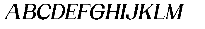 Gentano Athiroen  Serif Extra Bold Slanted Font UPPERCASE