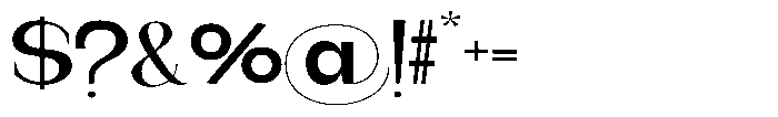 Gentano Athiroen  Serif Extra Bold Ultra Expanded Font OTHER CHARS